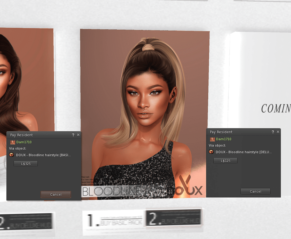 Doux Bloodline Hairstyle HUD review