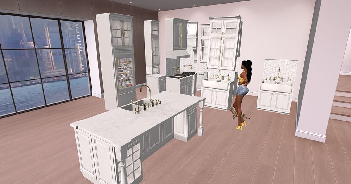 Second Life Marketplace - { Why Not?} Rannoch Kitchen Appliances (Cream )-Boxed