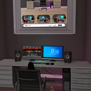 A Deep Dive into an Overpriced and Poorly Animated Gamer Desk in Second Life